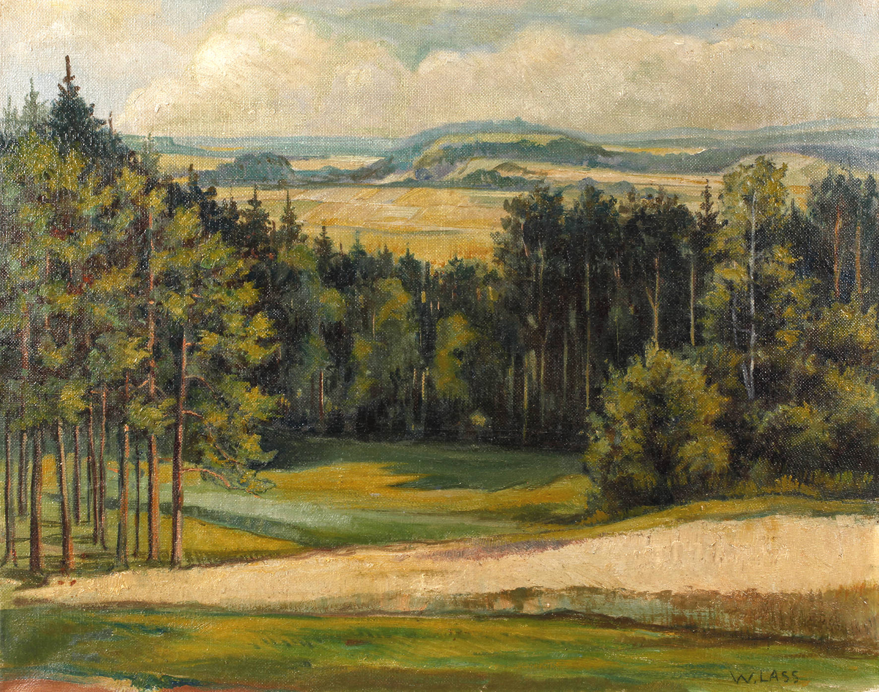 Willi Lass, ”Blick vom Hohenstein”