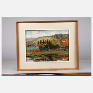 Badano, Mittelgebirgslandschaft mit See