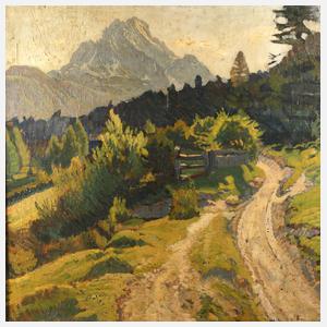 Stumpf, Wilhelm, attr., Frühling in Mittenwald