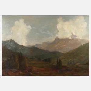 Carl Dörrbecker, sommerliche Hochgebirgslandschaft