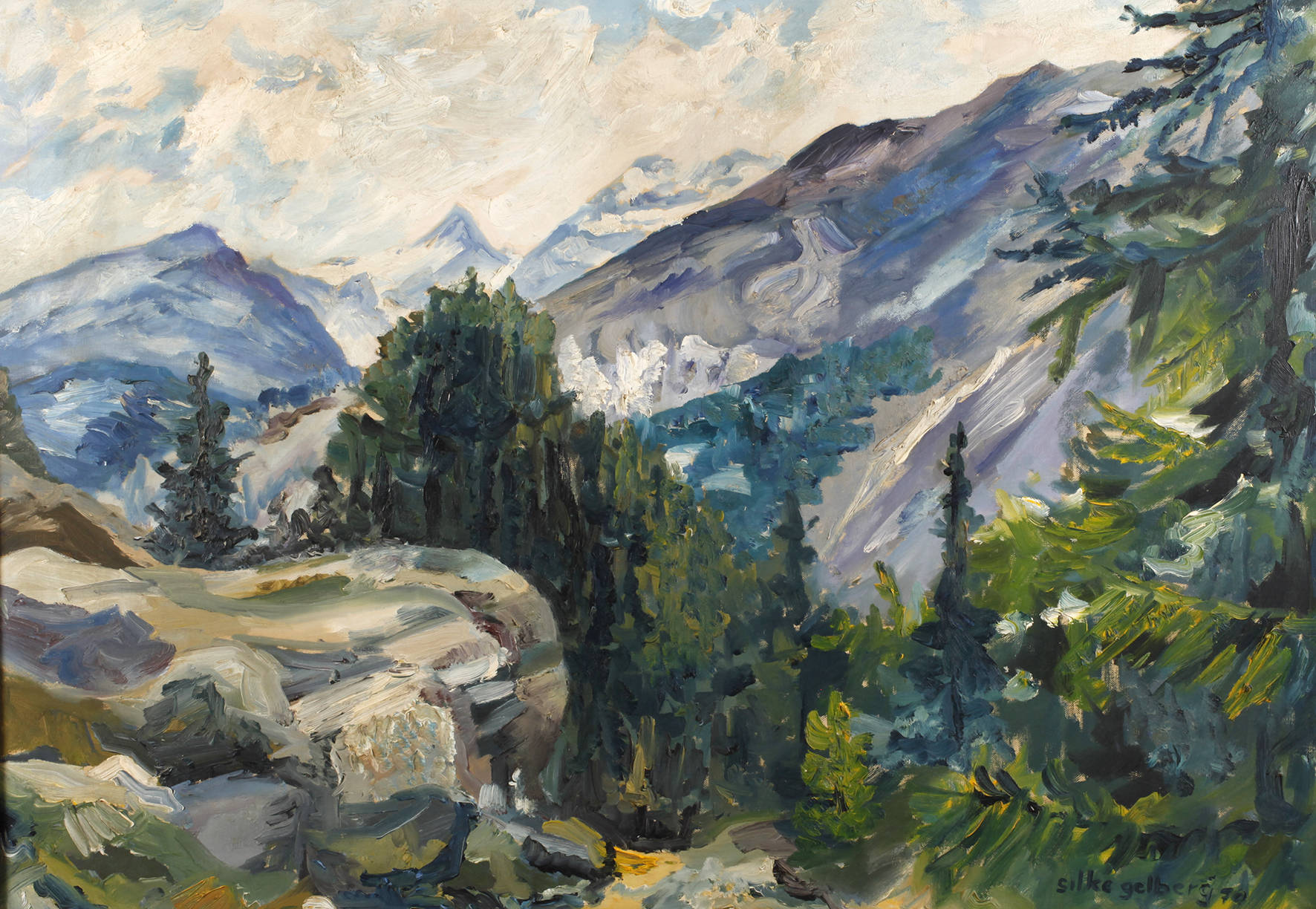 Silke Gelberg, ”Kapellenweg Saas Fee”