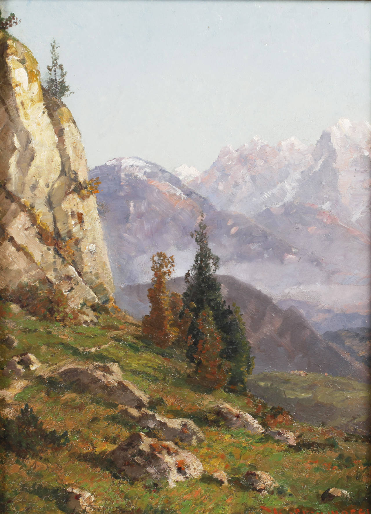 Karl Kaltenmoser, Alpenlandschaft