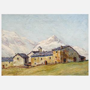 Alpenländische Dorfansicht