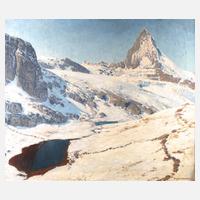 Prof. Eugen Bracht, ”Das Matterhorn in frischem Schnee”111