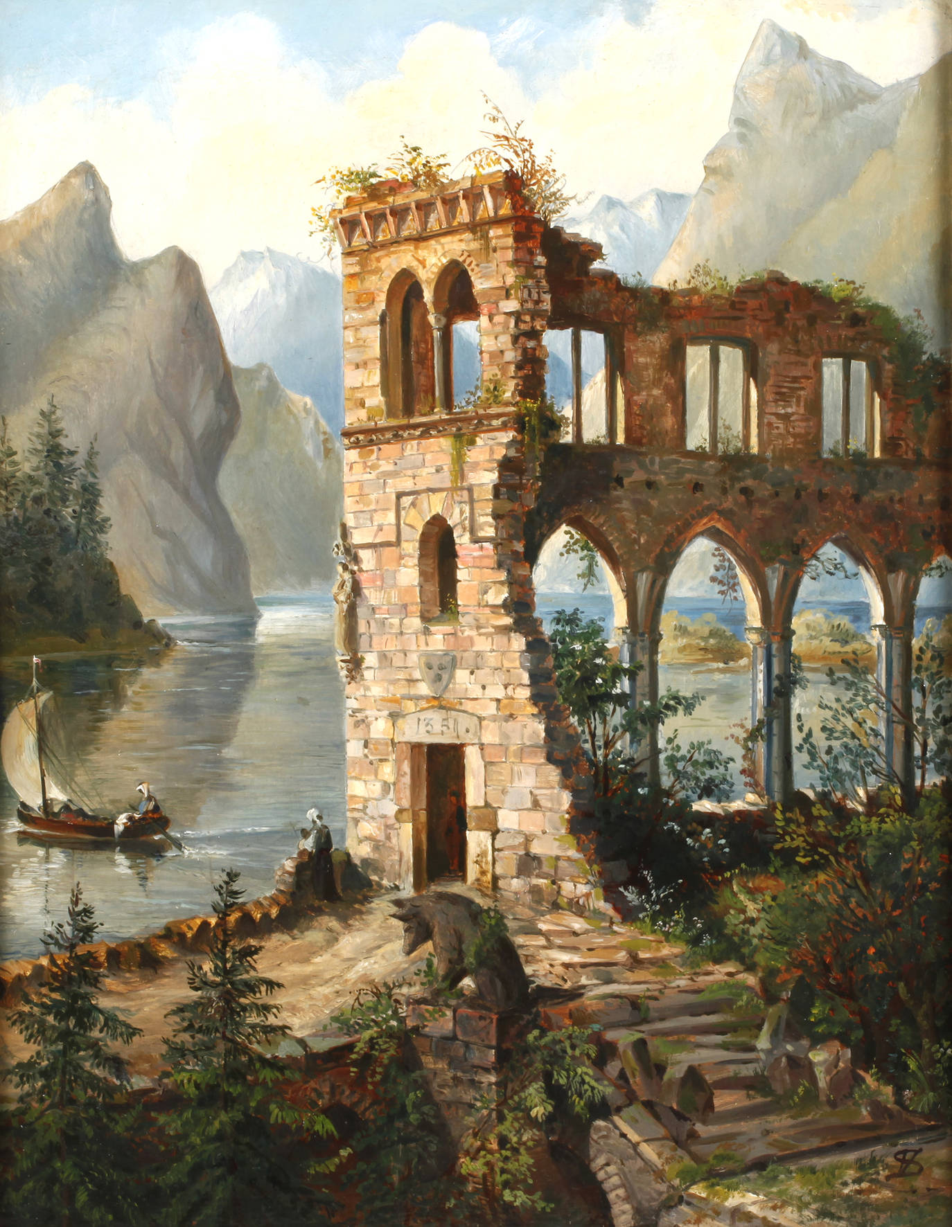 Ruine am See