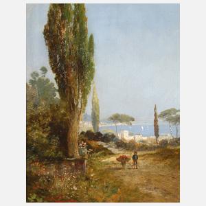 Georg Fischhof, mediterrane Küstenlandschaft