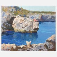 J. Miret, felsige Meeresbucht111