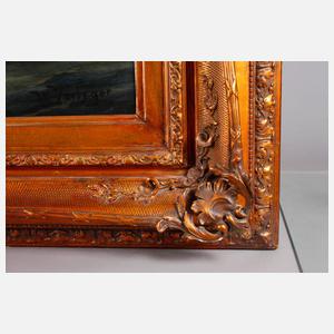 W. Verleger, Boote auf bewegter See