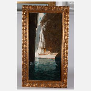 Prof. Michael Zeno Diemer, Dampfschiff im Fjord