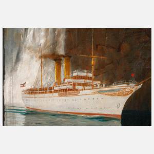 Prof. Michael Zeno Diemer, Dampfschiff im Fjord