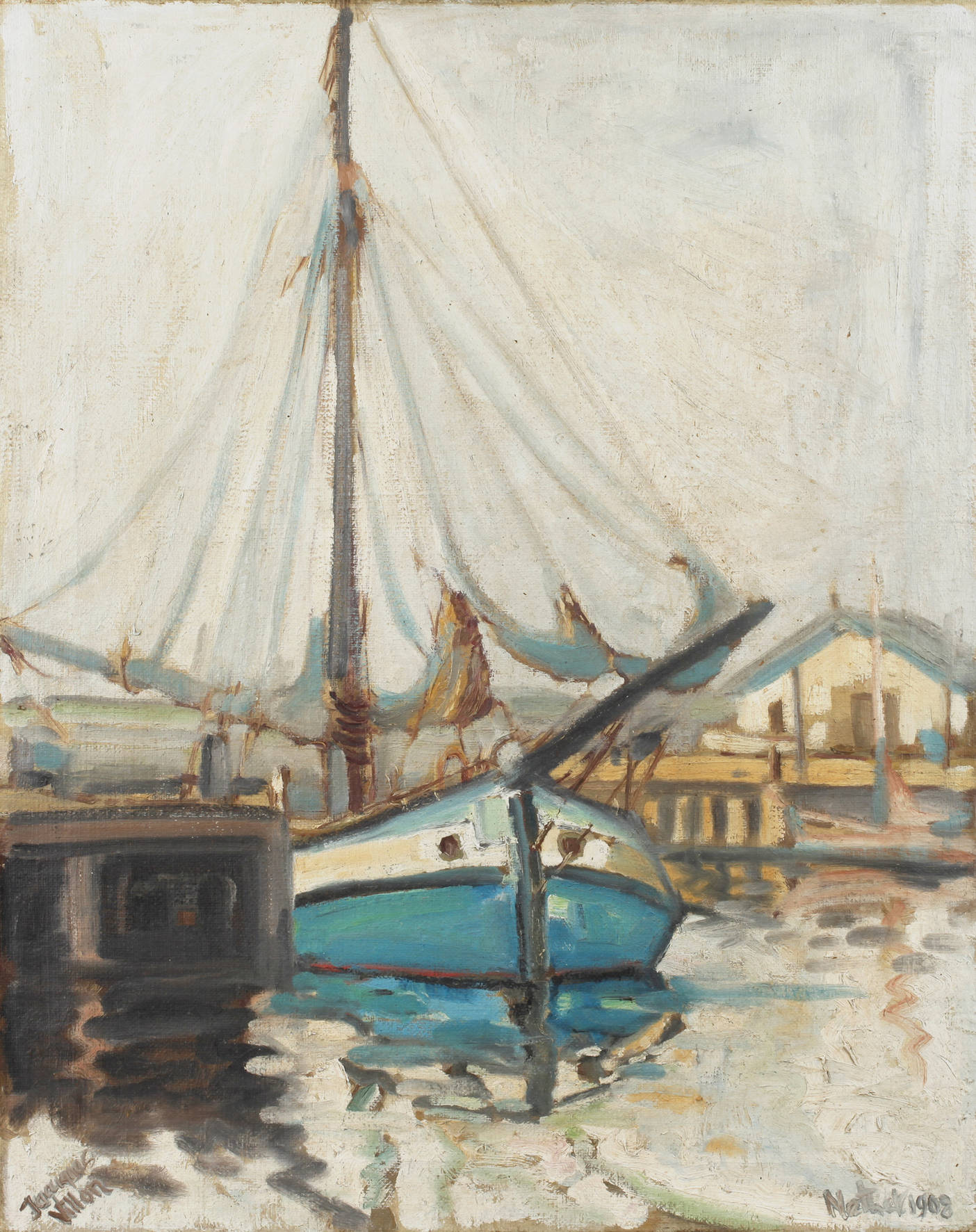 Villon, Hafenansicht