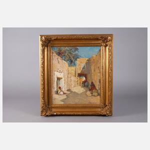 Louis Bonamici, orientalische Straßenszene