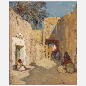 Louis Bonamici, orientalische Straßenszene