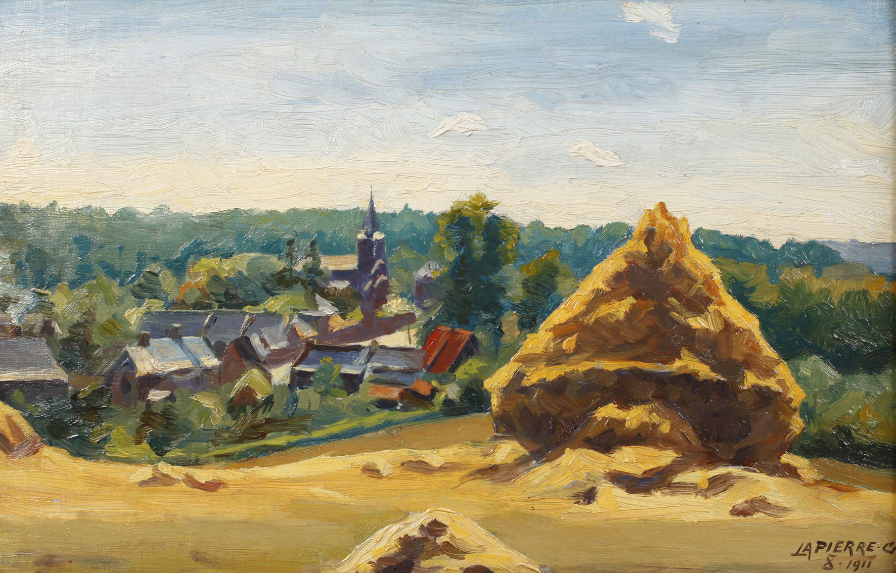 Lapierre, sommerliche Dorflandschaft