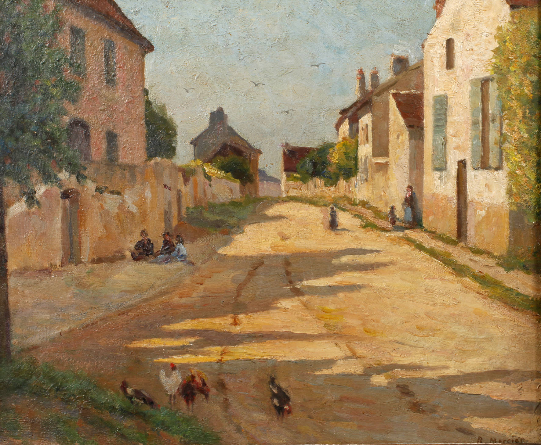 R. Mercier, sommerliche Straßenszene