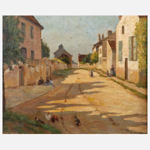 R. Mercier, sommerliche Straßenszene