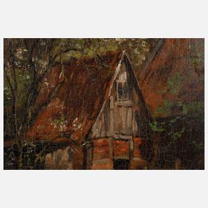 Carl Rodeck, einsame Kate am Weiher