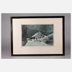 Paul Aust, Niederschlesische Winterlandschaft