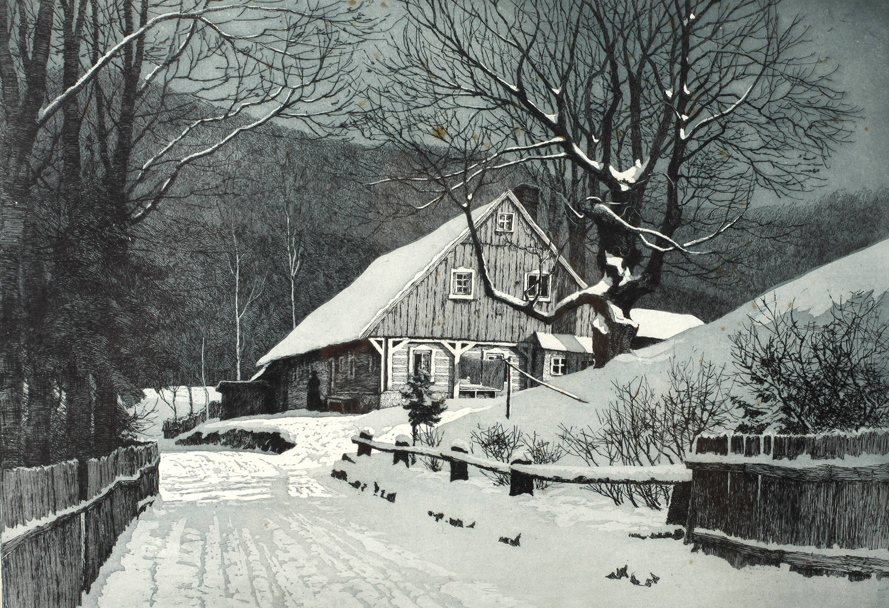 Paul Aust, Niederschlesische Winterlandschaft