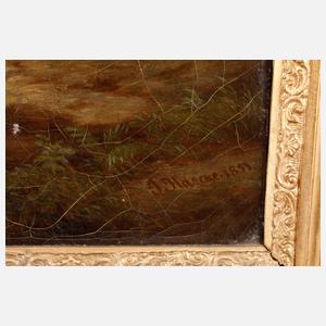 Joseph Haecke, romantische Stadtlandschaft