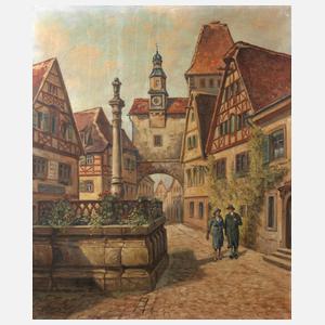 Eduard Laetsch, Ansicht Rothenburg ob der Tauber