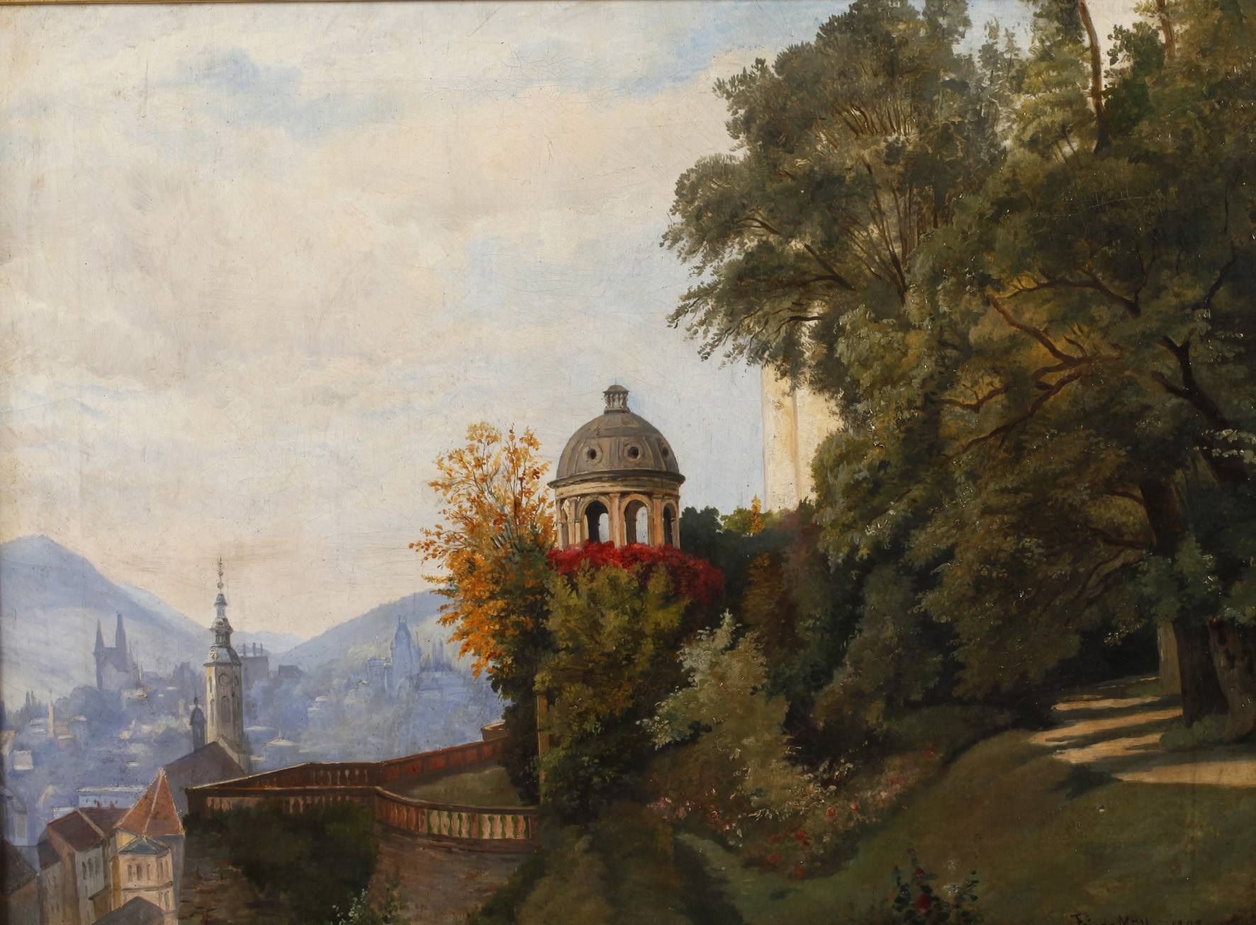 Frieda Müller, sommerliche Stadtansicht