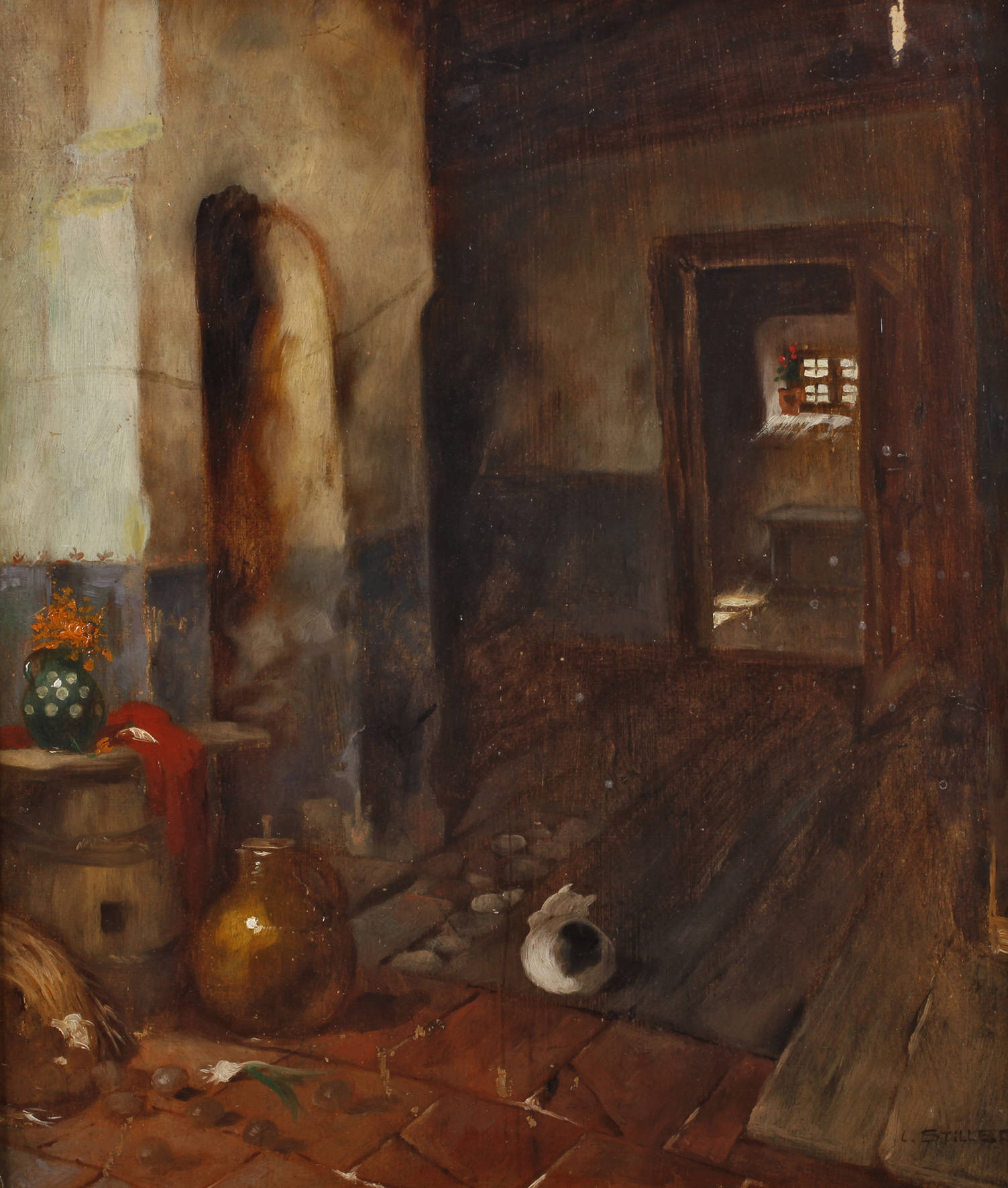 Ludwig Stiller, ländliches Interieur