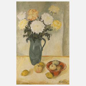 Lichtes Chrysanthemenstillleben