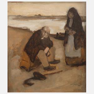 Prof. Gerhard Janssen, Paar am Flussufer