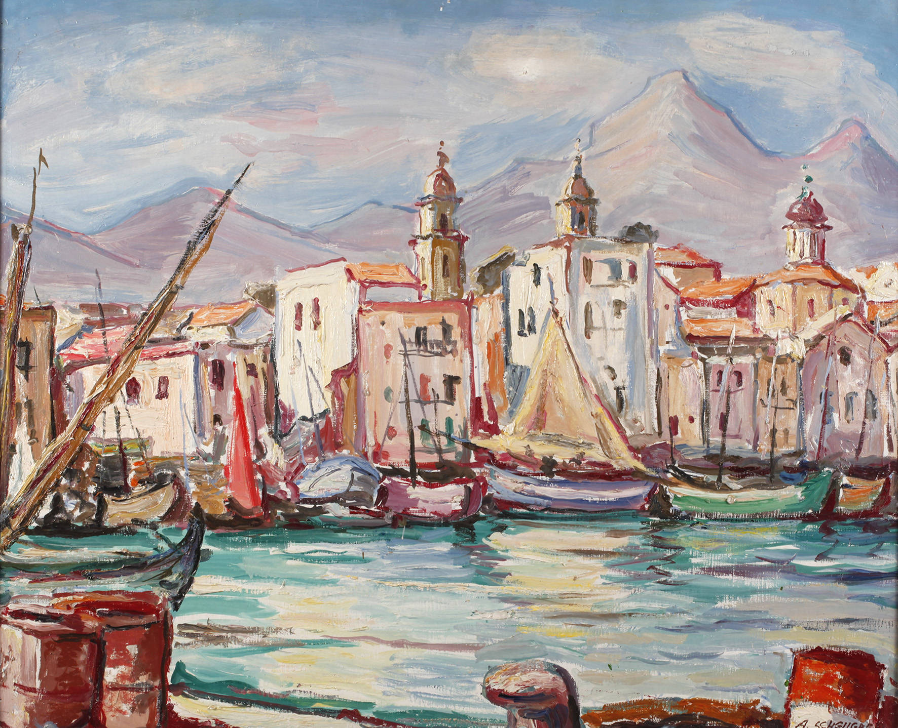 Albert Schellerer, ”Palermo – der alte Hafen”