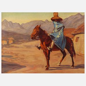 Rudolf Stark, Basutohäuptling zu Pferd