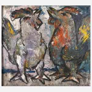 E. Schulz, zwei Hähne