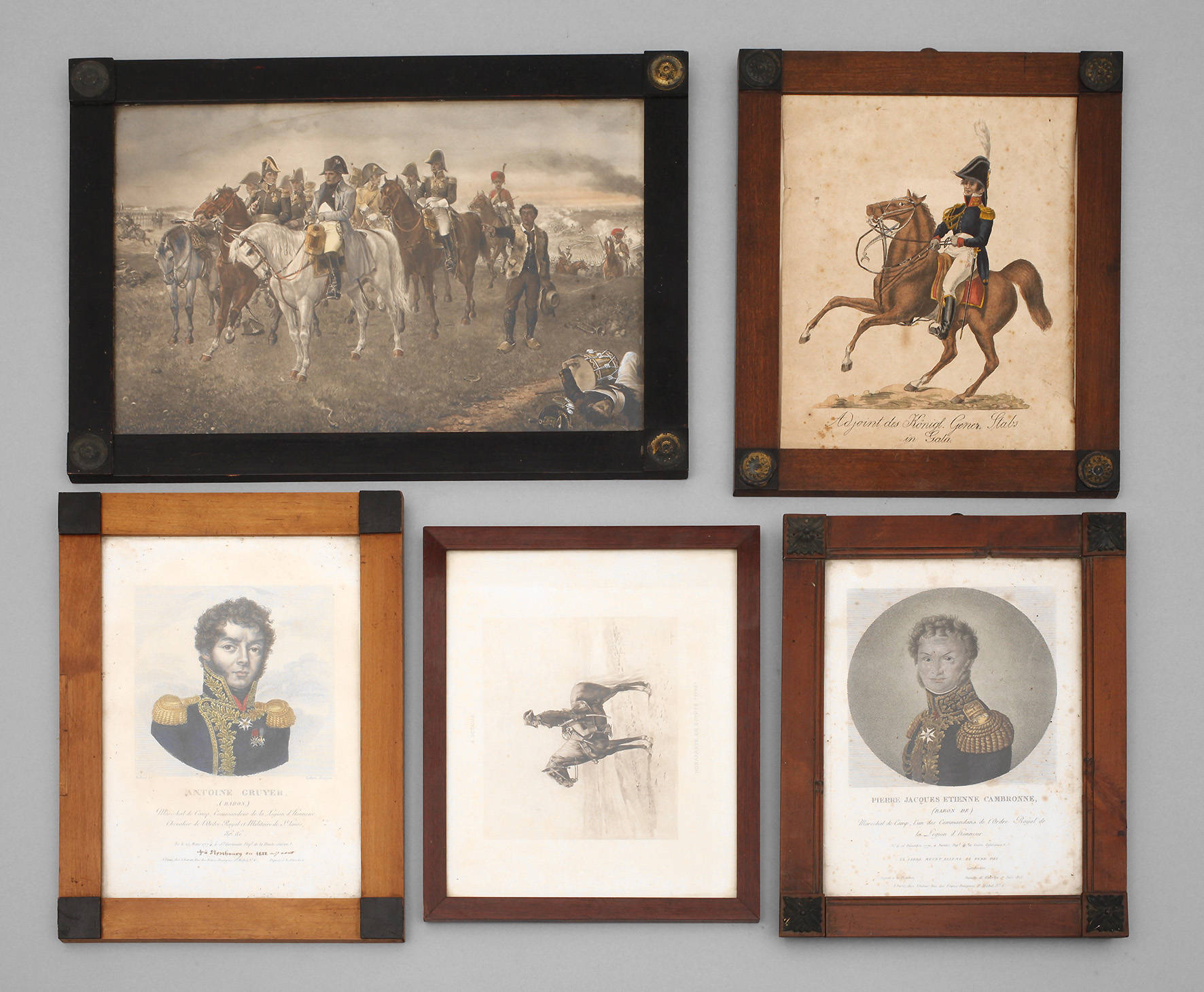 Fünf klassizistische Rahmen