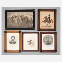 Fünf klassizistische Rahmen111