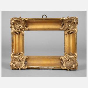 Kleiner Goldstuckrahmen mit Muschelmotiven