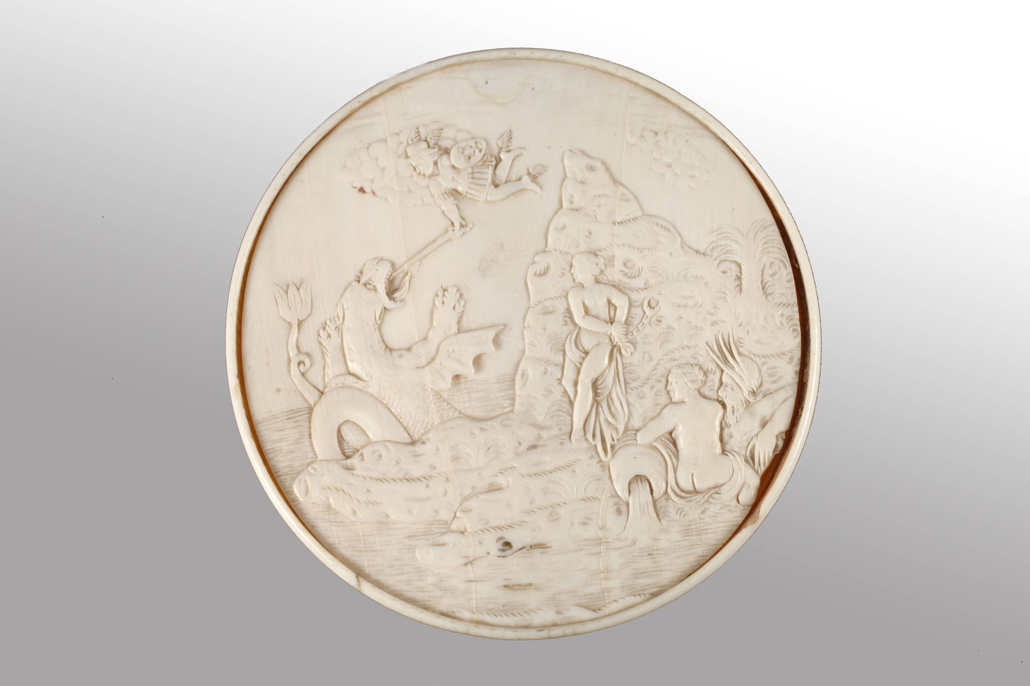 Barocke Elfenbeindose