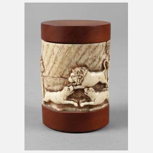 Deckeldose Elfenbein