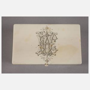 Deckeldose Elfenbein