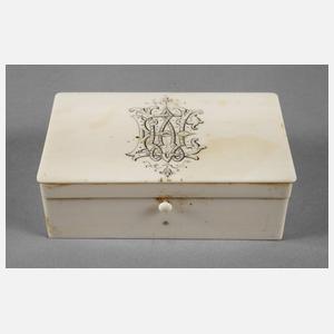 Deckeldose Elfenbein