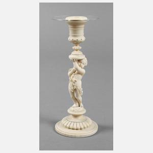 Figürlicher Leuchter Elfenbein