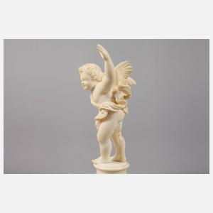 Figürliche Elfenbeinschnitzerei Hermes