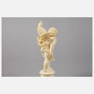 Figürliche Elfenbeinschnitzerei Hermes