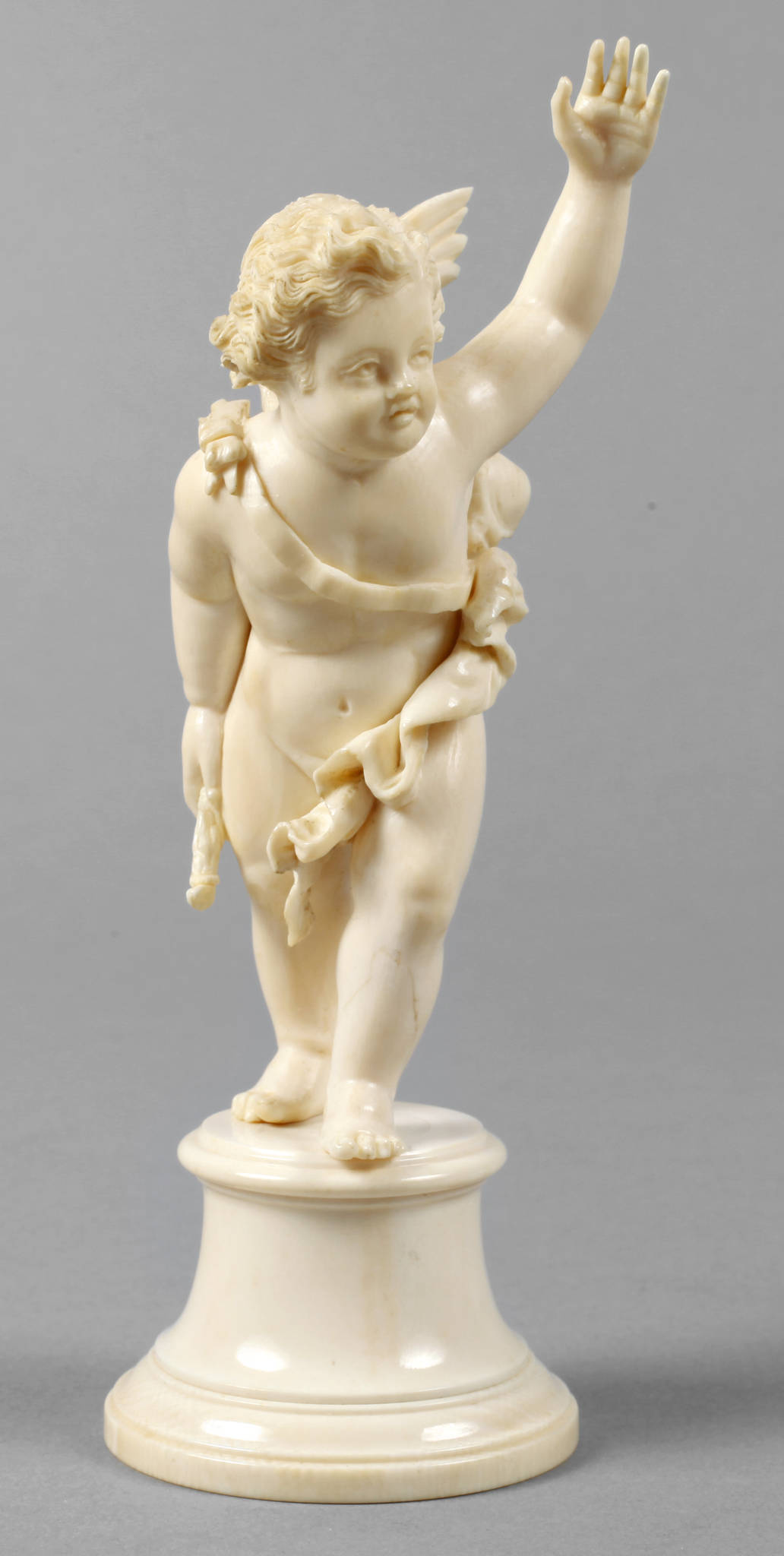Figürliche Elfenbeinschnitzerei Hermes