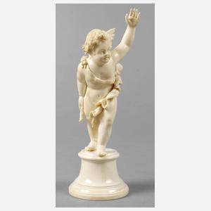 Figürliche Elfenbeinschnitzerei Hermes