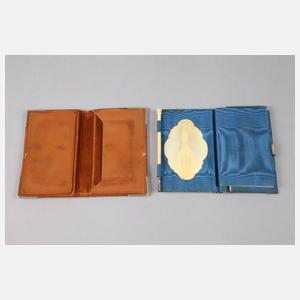 Notizbüchlein und Portemonnaie Elfenbein