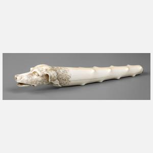 Stockgriff Elfenbein