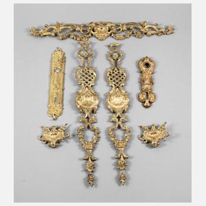 Konvolut Bronzebeschläge Historismus