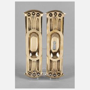 Zwei Schiebetürbeschläge