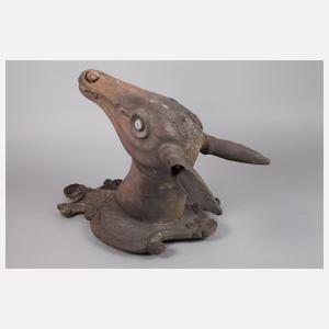 Geschnitzter Hirschkopf Barock