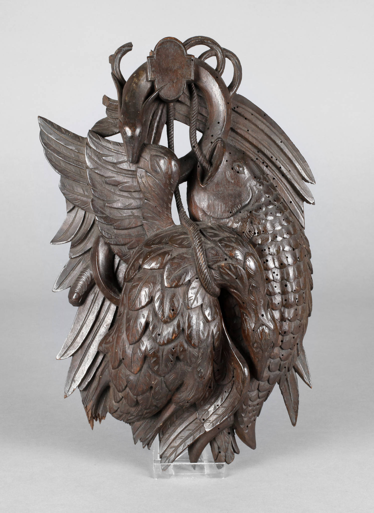 Geschnitzte Wandapplik